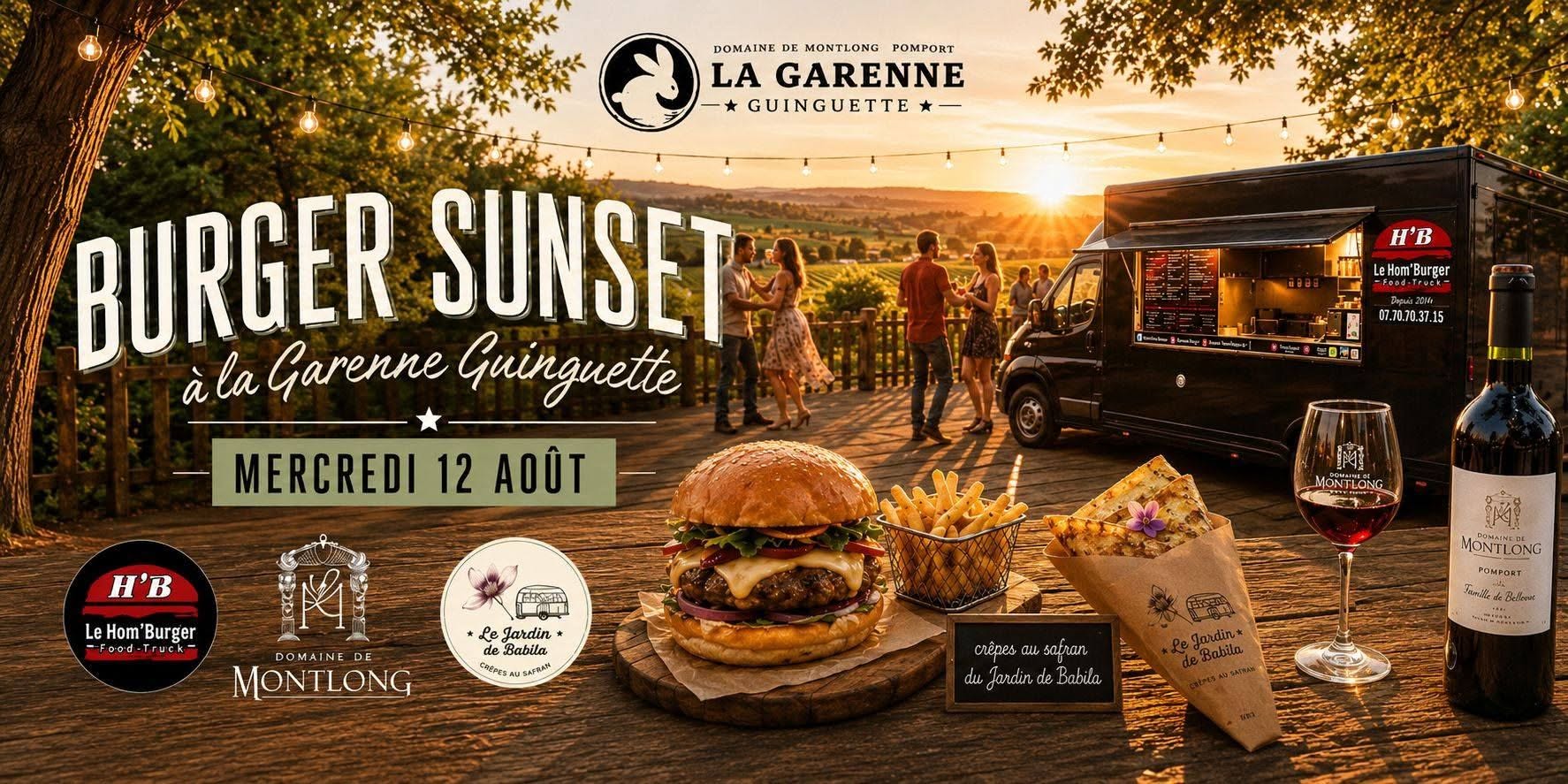 Burger Sunset - Mercredi 12 août