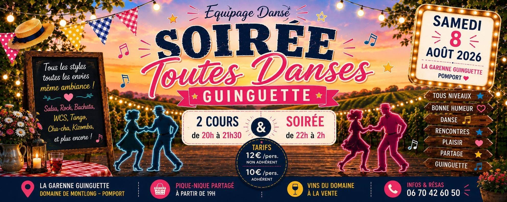 Soirée Toutes Danses - Samedi 8 août