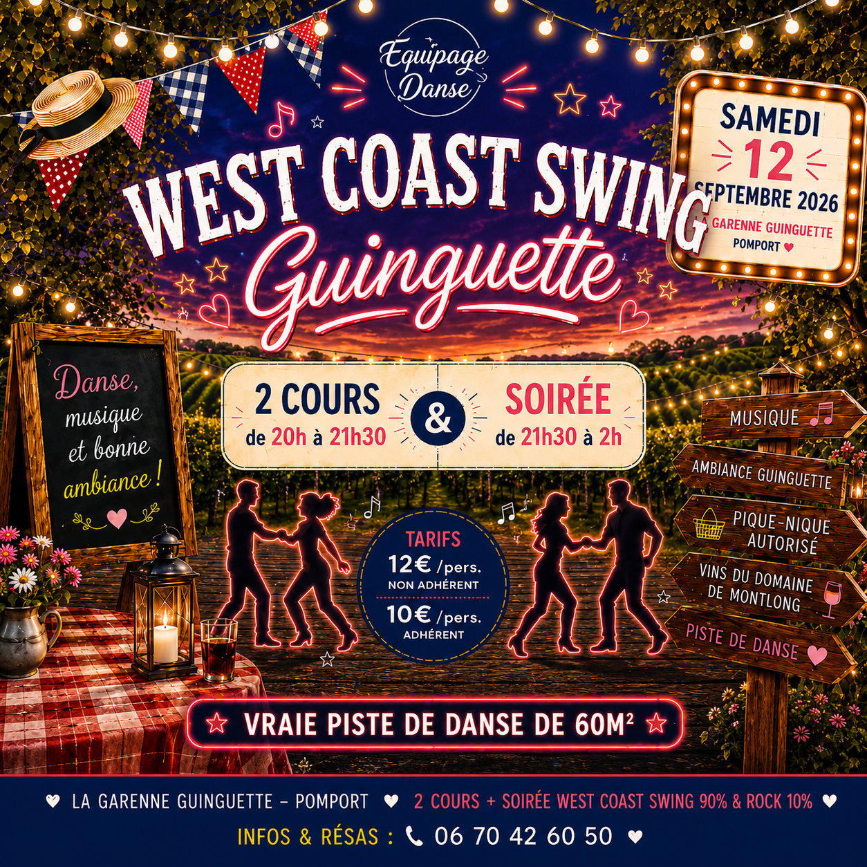 West Coast Swing Guinguette - Samedi 12 septembre